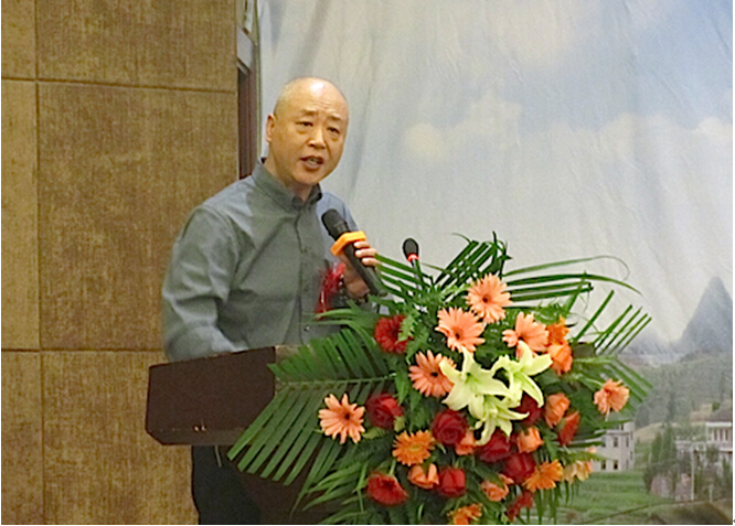 图示:经济学家农业经济可持续发展科学技术研究院院长马志刚致辞